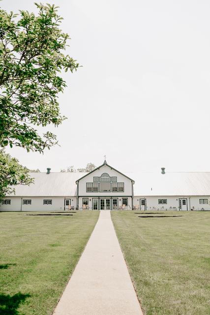 Walkway leading to the main barn