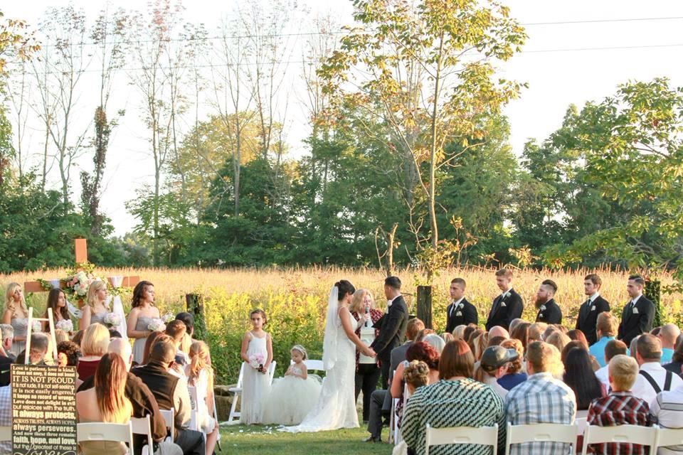 Ceremony in the golden meadow